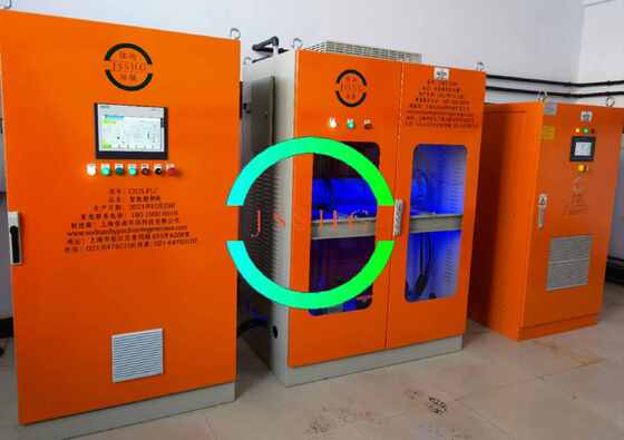 Large efficient on site sodium hypochlorite generator