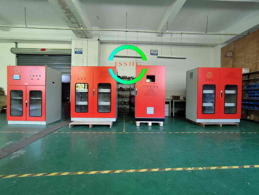 Large scale sodium hypochlorite generator for drinking water disinfection